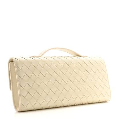 Bottega Veneta Nappa Intrecciato Long Andiamo Top Handle Sea Salt 3 of 11