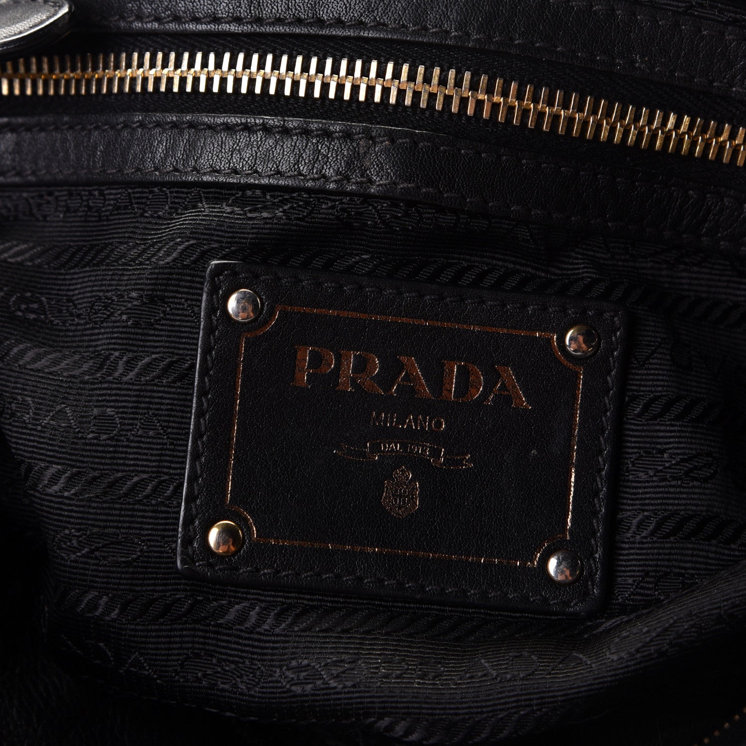 Prada Vitello Soft Shopping Satchel Black 5 of 7