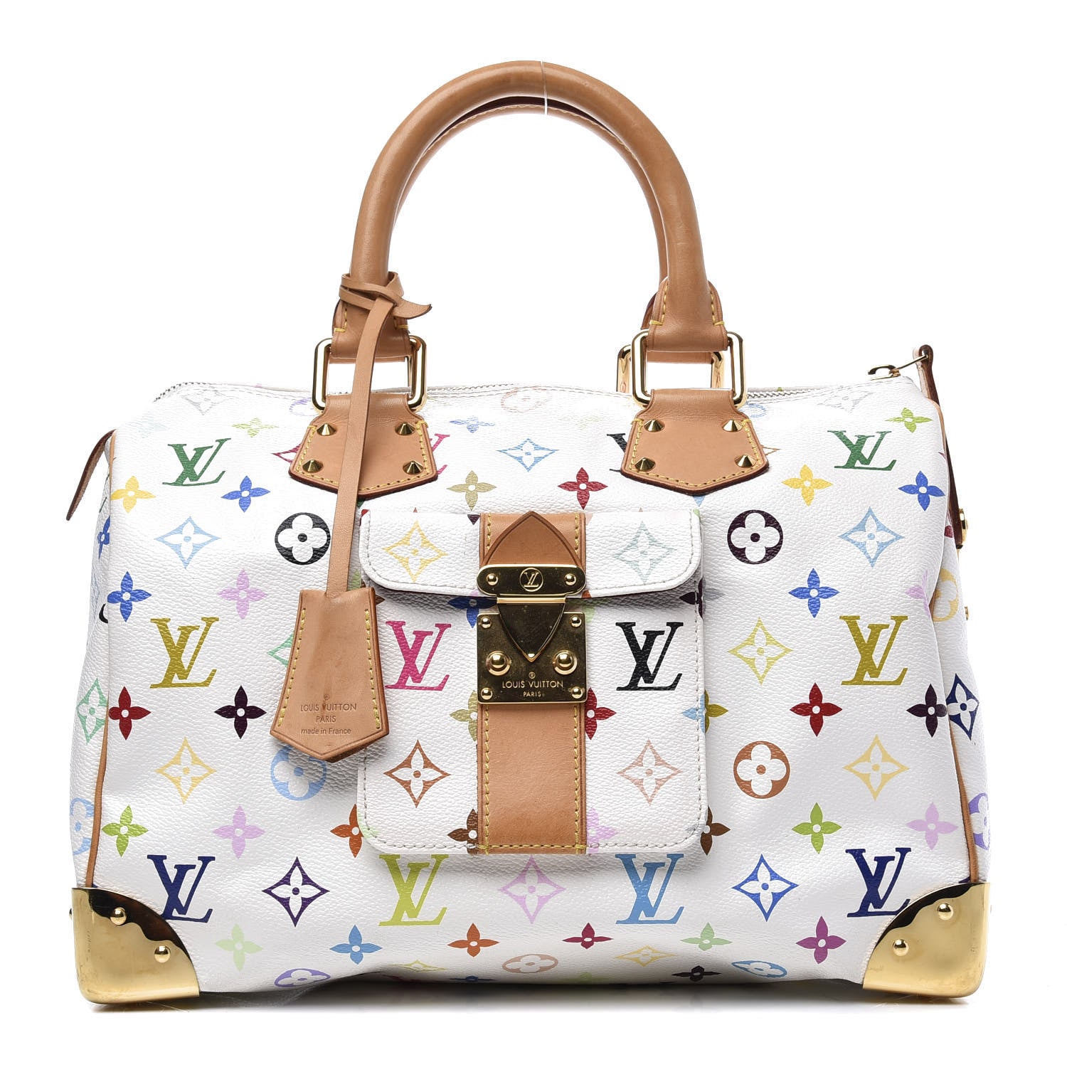 Louis Vuitton Monogram Multicolor Speedy 30 White 1 of 10