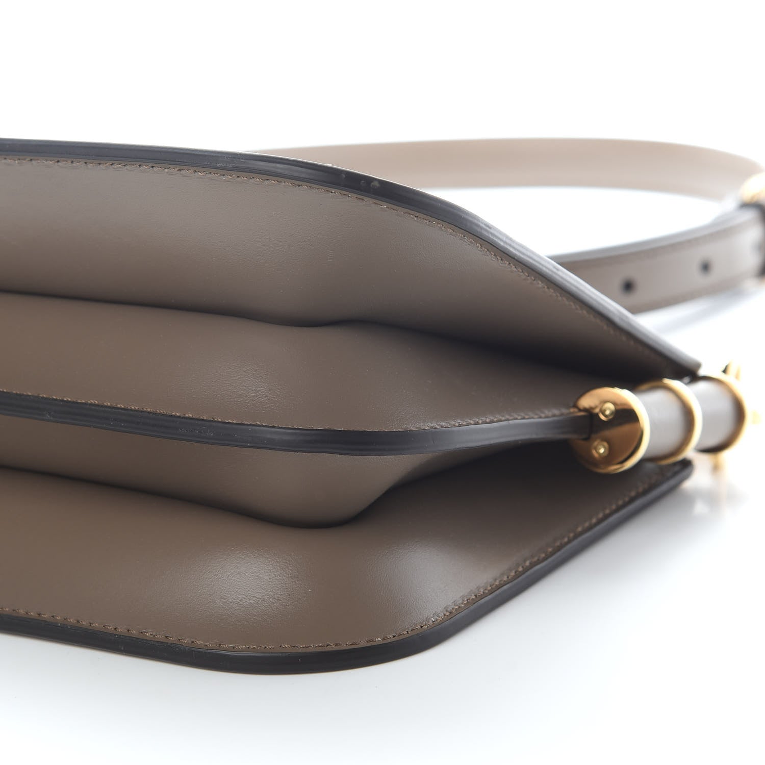 Fendi Vitello King Luxor Fendi Touch Shoulder Bag Tartufo 9 of 9