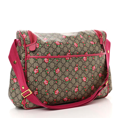 Gucci GG Supreme Monogram Rose Bud Diaper Bag Pink 3 of 22