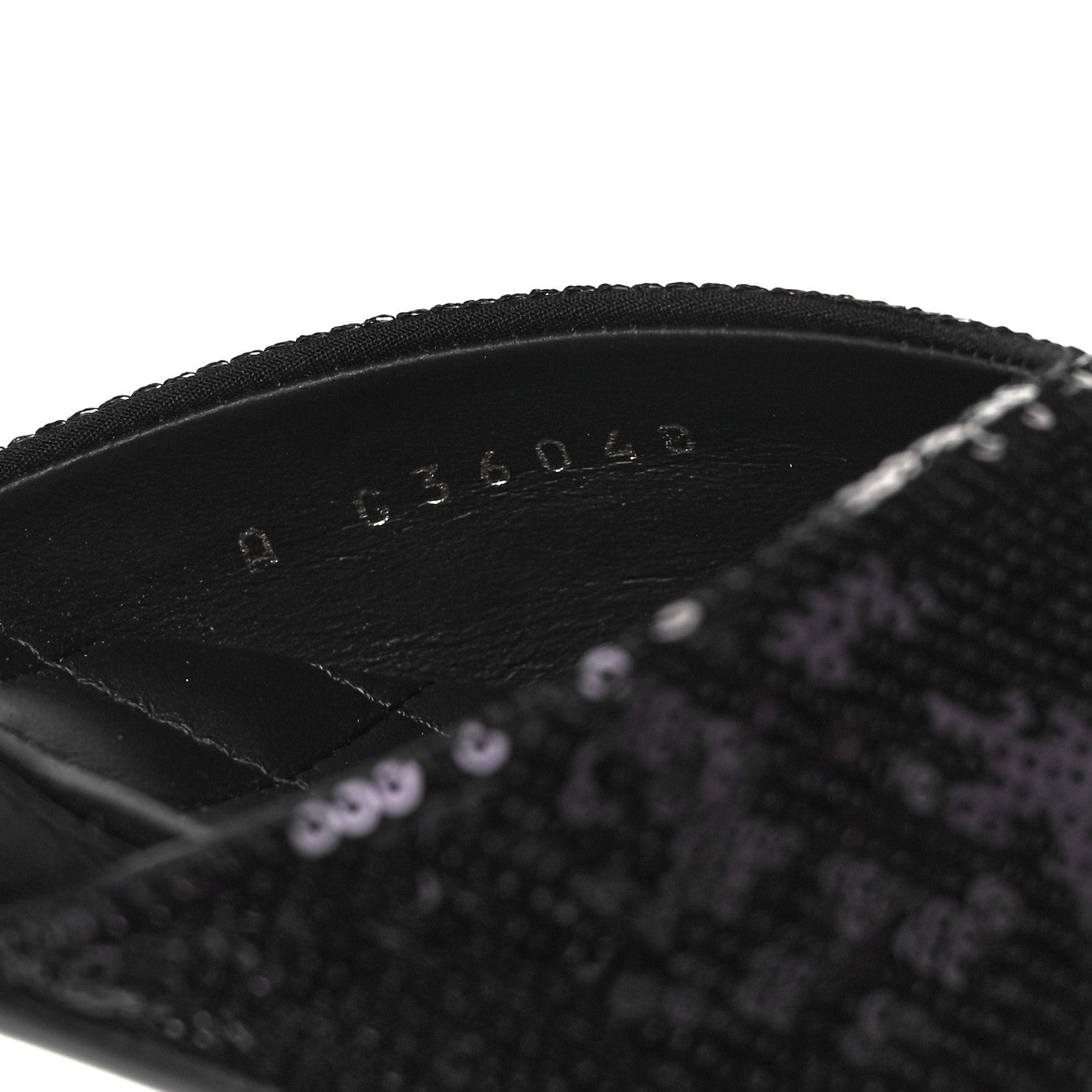 Chanel Sequin Grosgrain CC Cap Toe Ankle Flat 37.5 Black 8 of 9