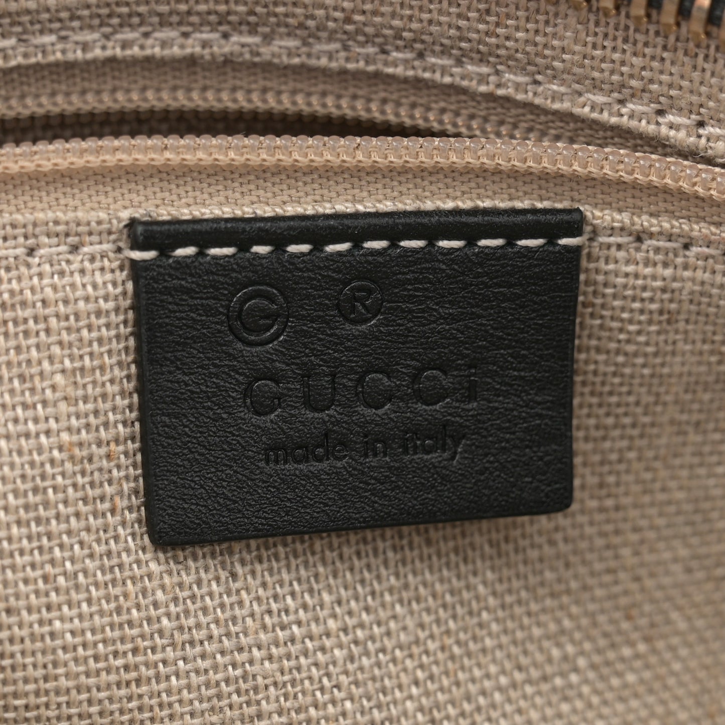 Microguccissima Flat Crossbody Black