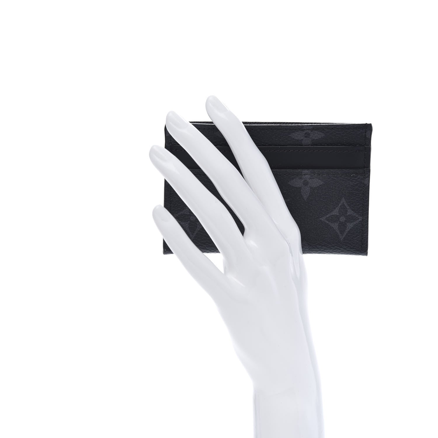 Louis Vuitton Monogram Eclipse Porte-Cartes Double Card Holder 2 of 8