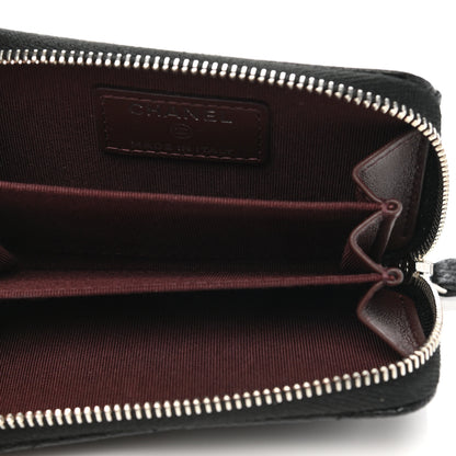 Chanel Caviar Quilted Zip Coin Purse Black 6 of 8