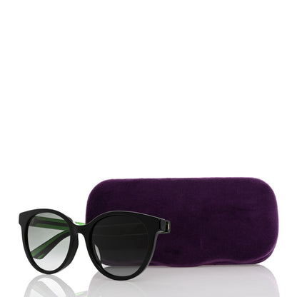 Gucci Acetate Round Web Sunglasses GG0702S Black 8 of 8