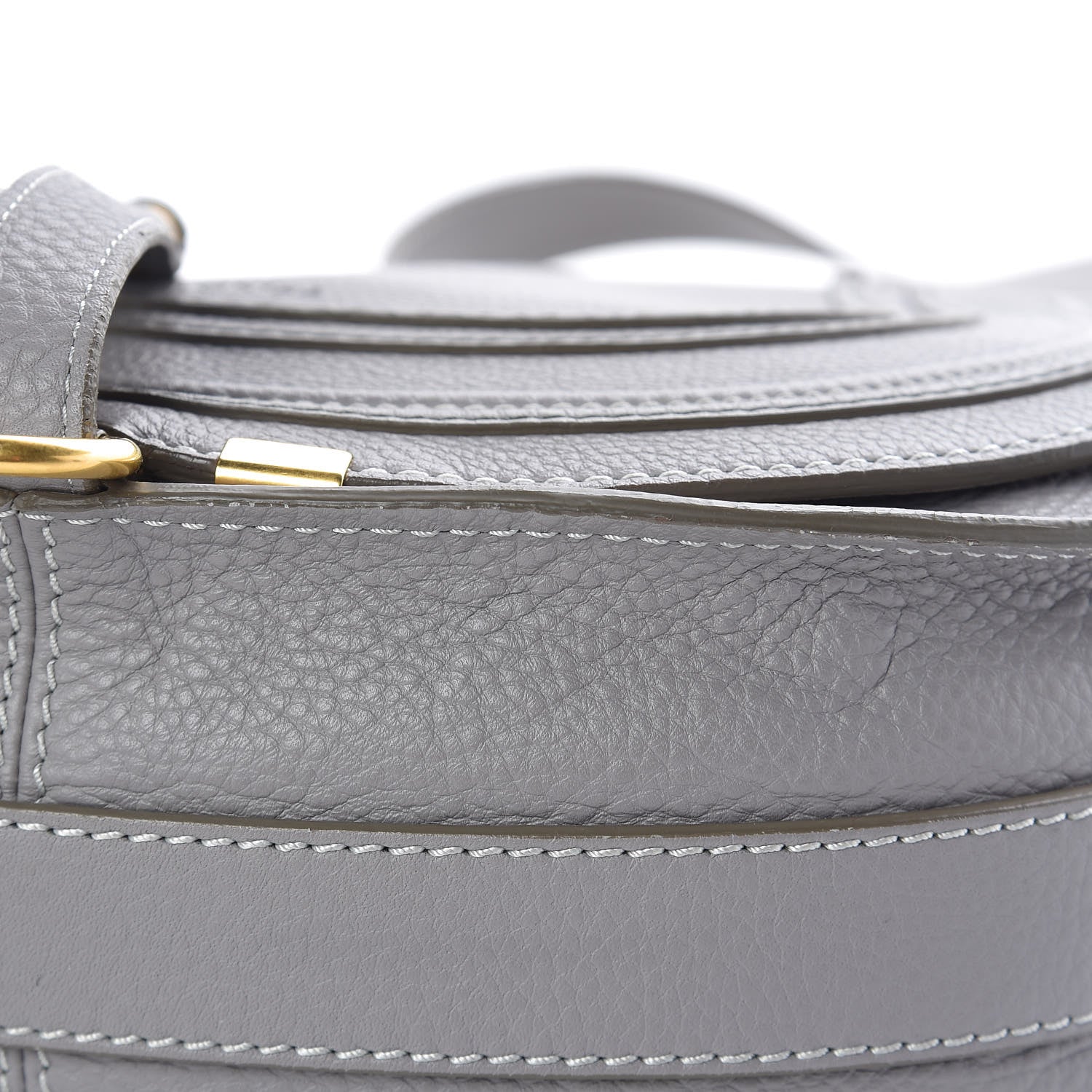 Chloe Calfskin Medium Marcie Round Crossbody Bag Cashmere Grey 21 of 22