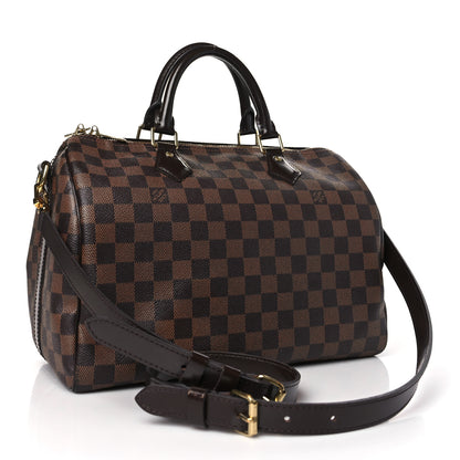 Louis Vuitton Damier Ebene Speedy Bandouliere 30 3 of 10