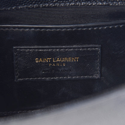 Saint Laurent Grain De Poudre Small Monogram Kate Satchel Black 7 of 14