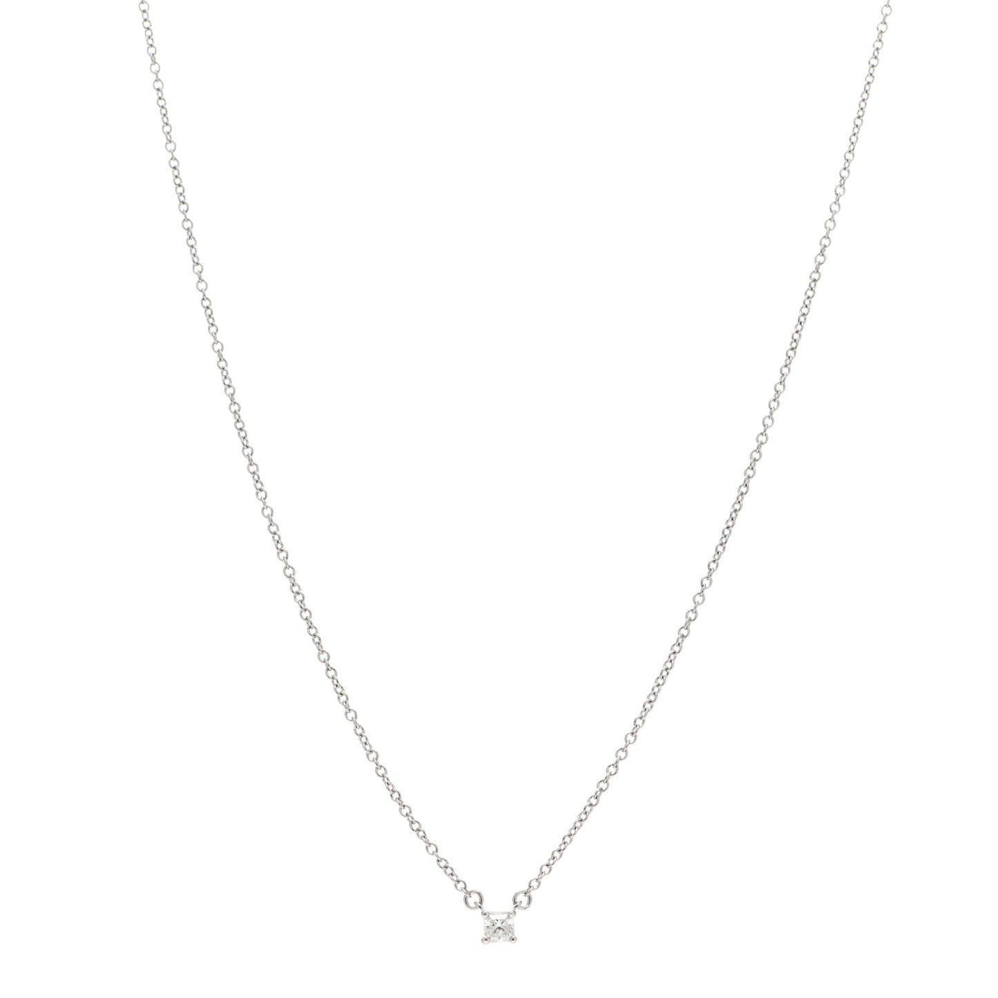 Platinum Diamond .12ct Lucida Pendant Necklace