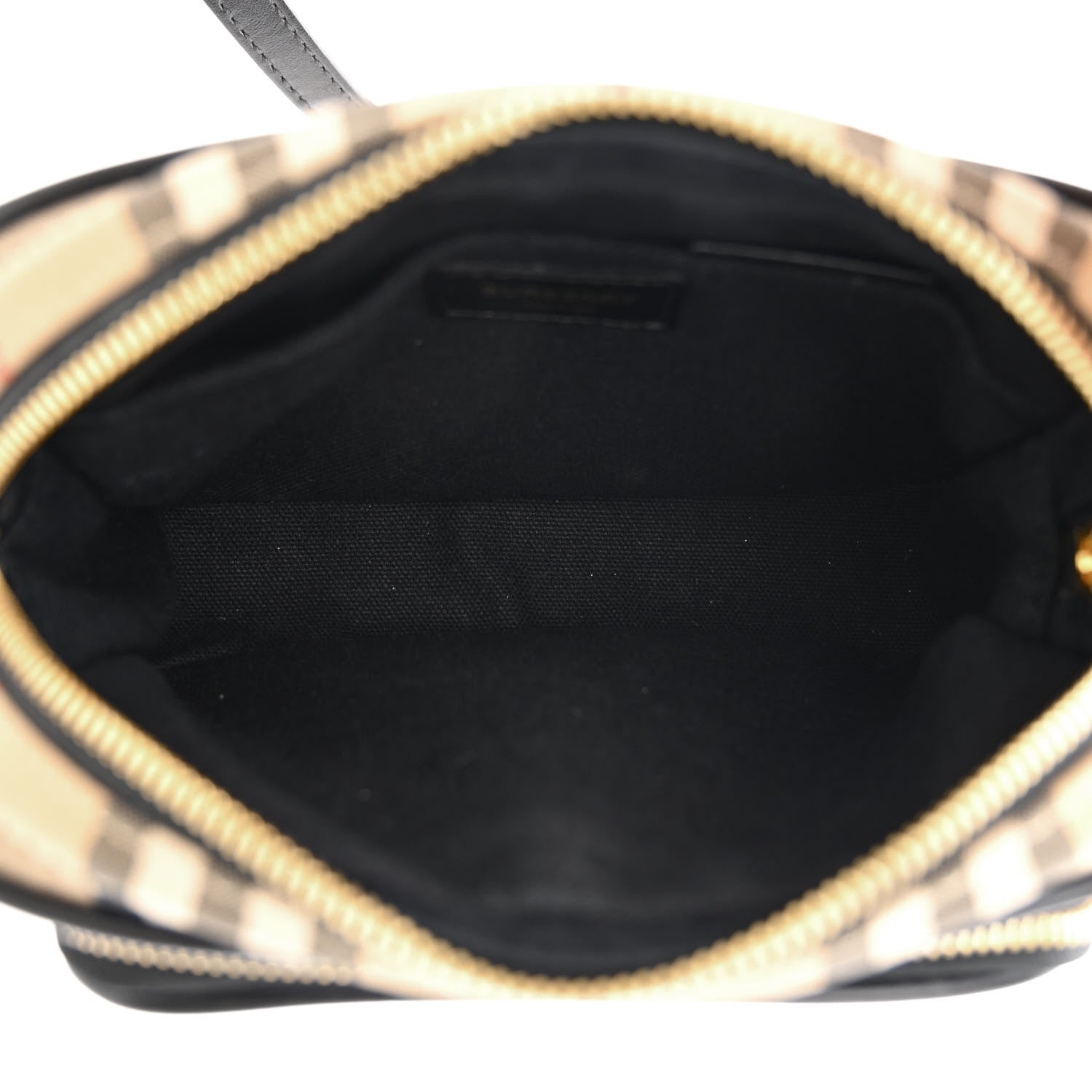 Burberry Calfskin Vintage Check Camera Bag Archive Beige 5 of 11