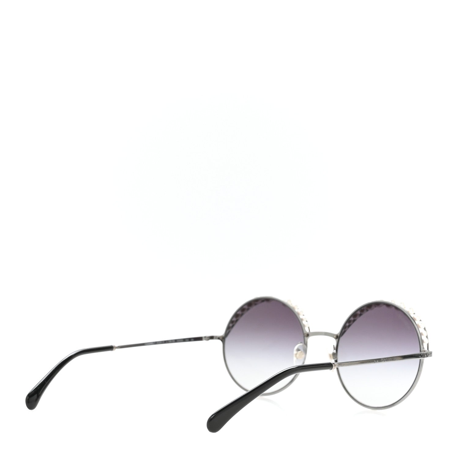 Chanel Pearl Round Sunglasses 4234-H Black 4 of 10
