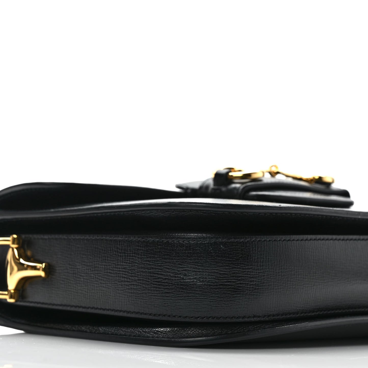 Azalea Calfskin Horsebit 1955 Shoulder Bag Black