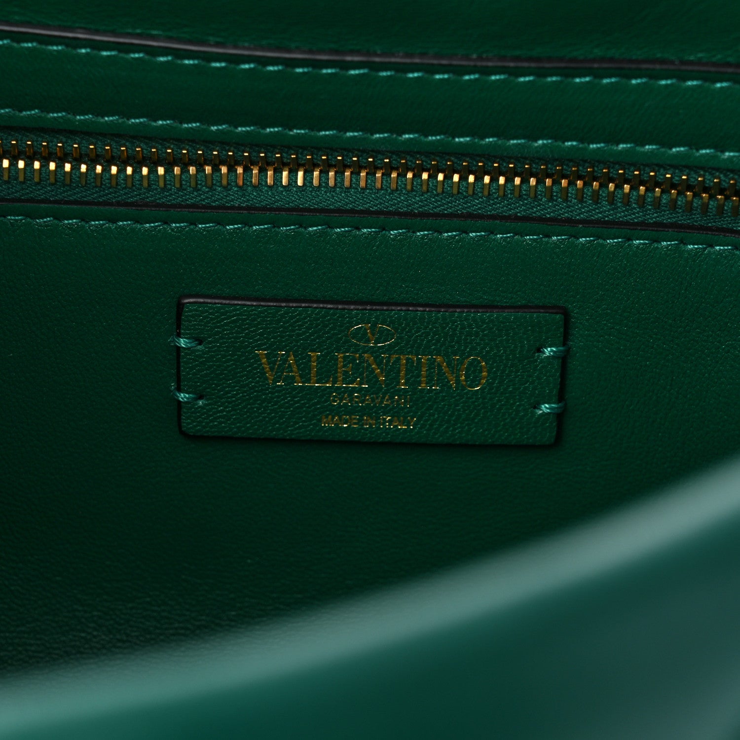 Valentino Garavani Nappa Roman Stud Shoulder Bag Jungle 6 of 9