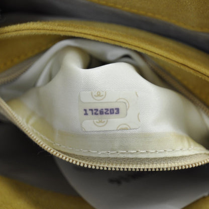 Chanel Suede Quilted Tassel Shoulder Bag Yellow 10 of 10