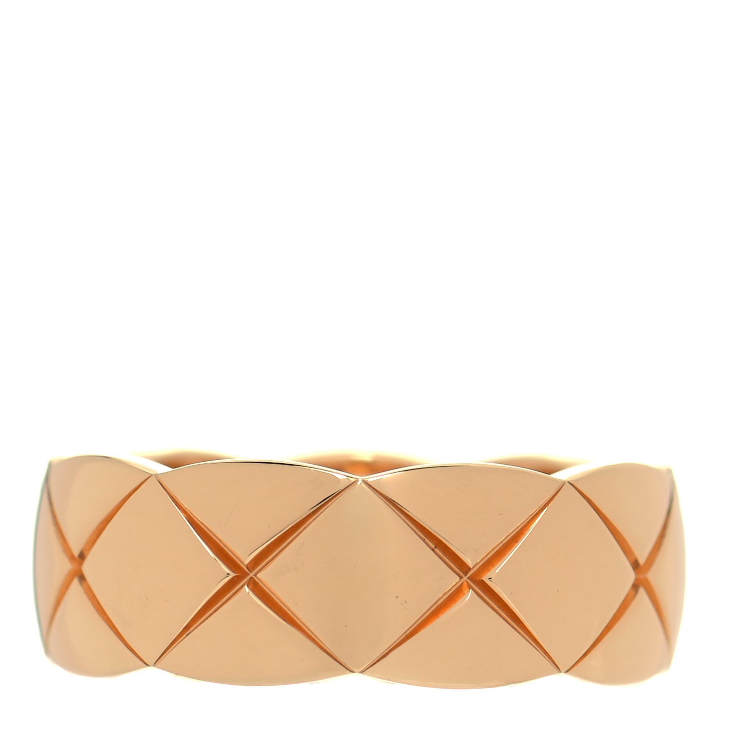 Chanel 18K Yellow Gold Diamond Small Coco Crush Ring 49 4.75 3 of 4