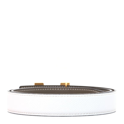 Hermes Epsom Swift 24mm Mini Constance H Belt 75 30 White Etoupe 2 of 5