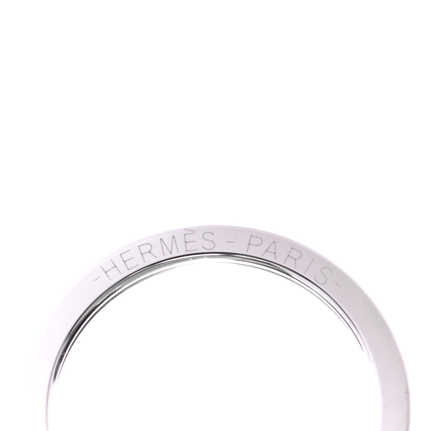 Hermes Palladium Cadenas Horse Key Ring 4 of 6