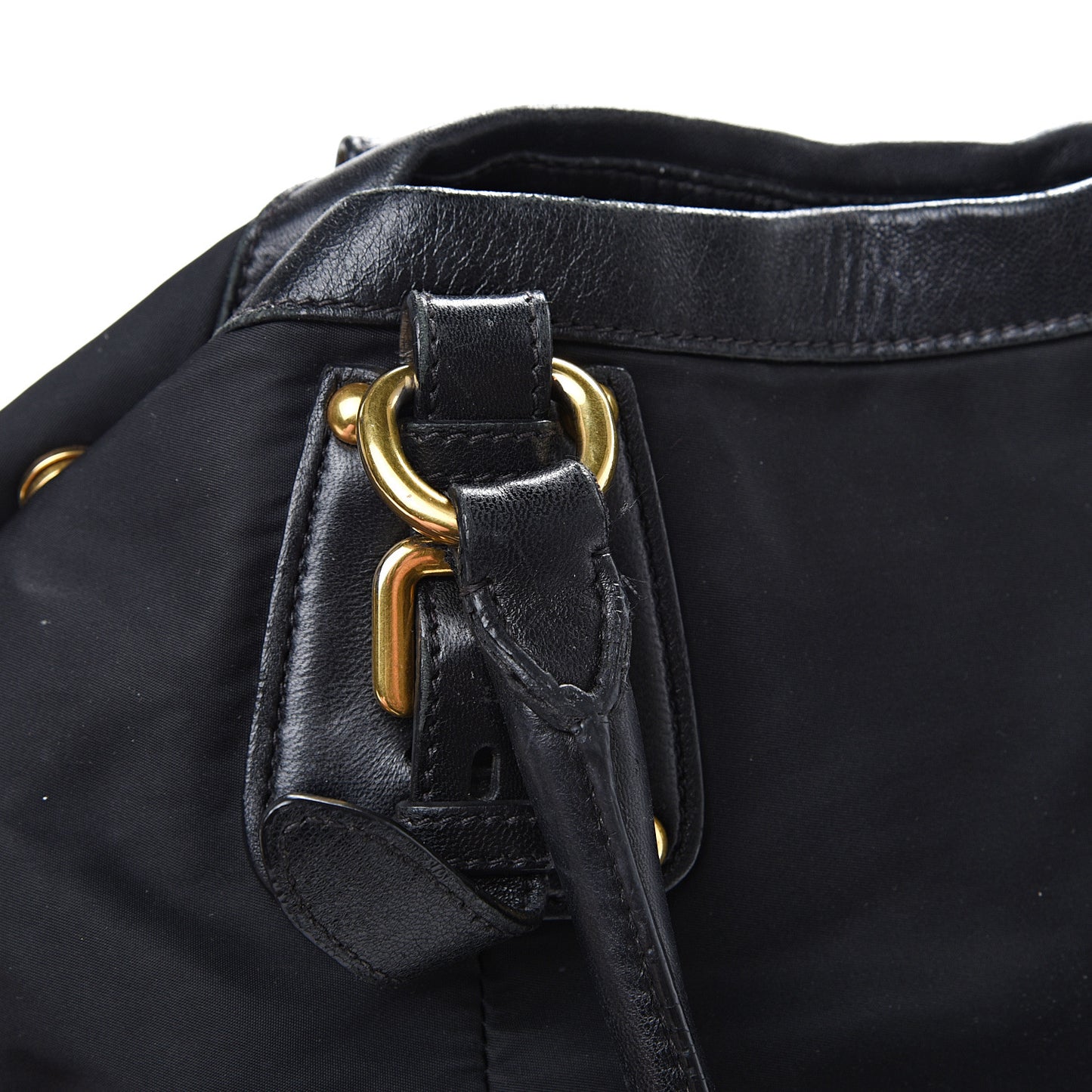 Tessuto Nylon Jacquard Logo Tote Black