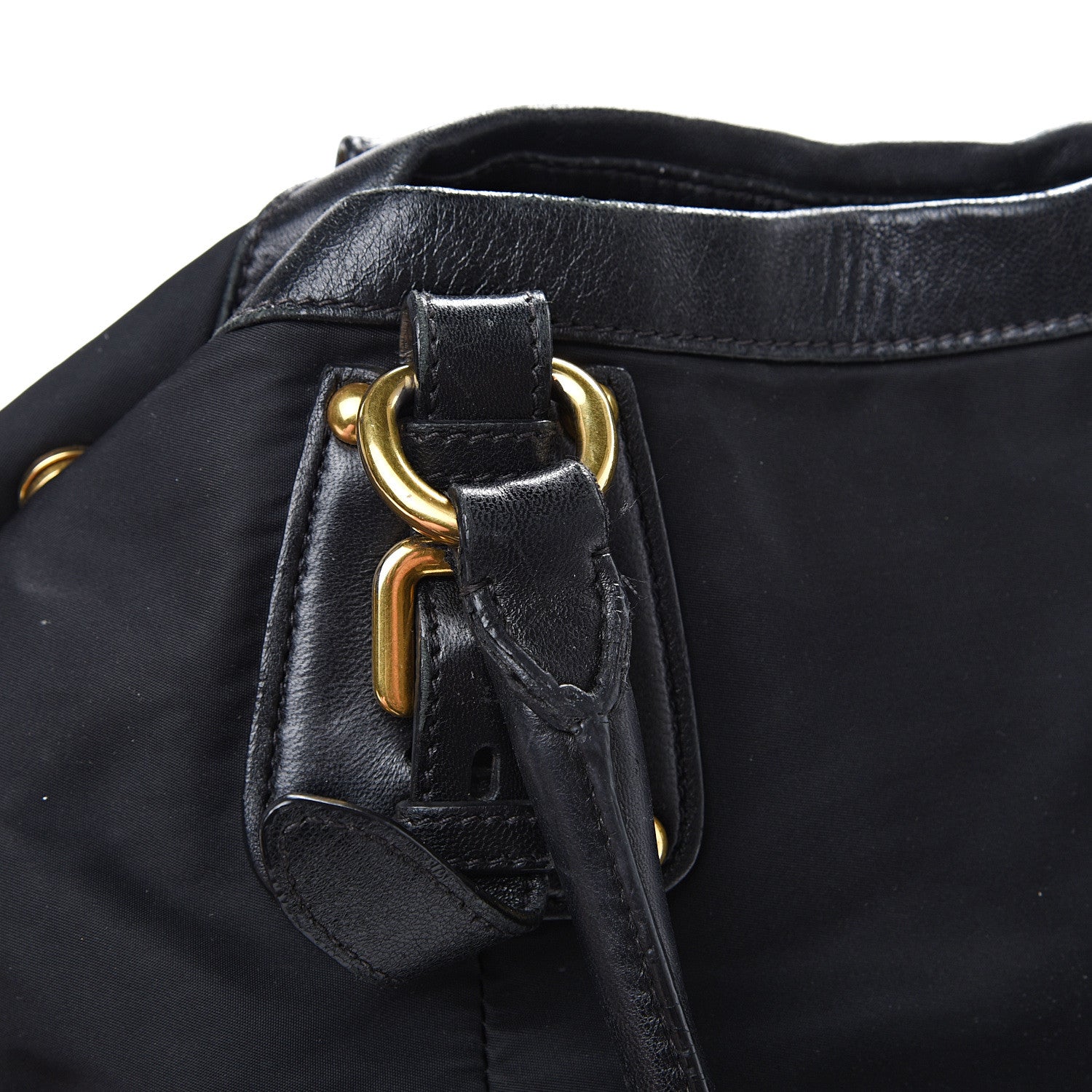 Prada Tessuto Nylon Jacquard Logo Tote Black 12 of 15