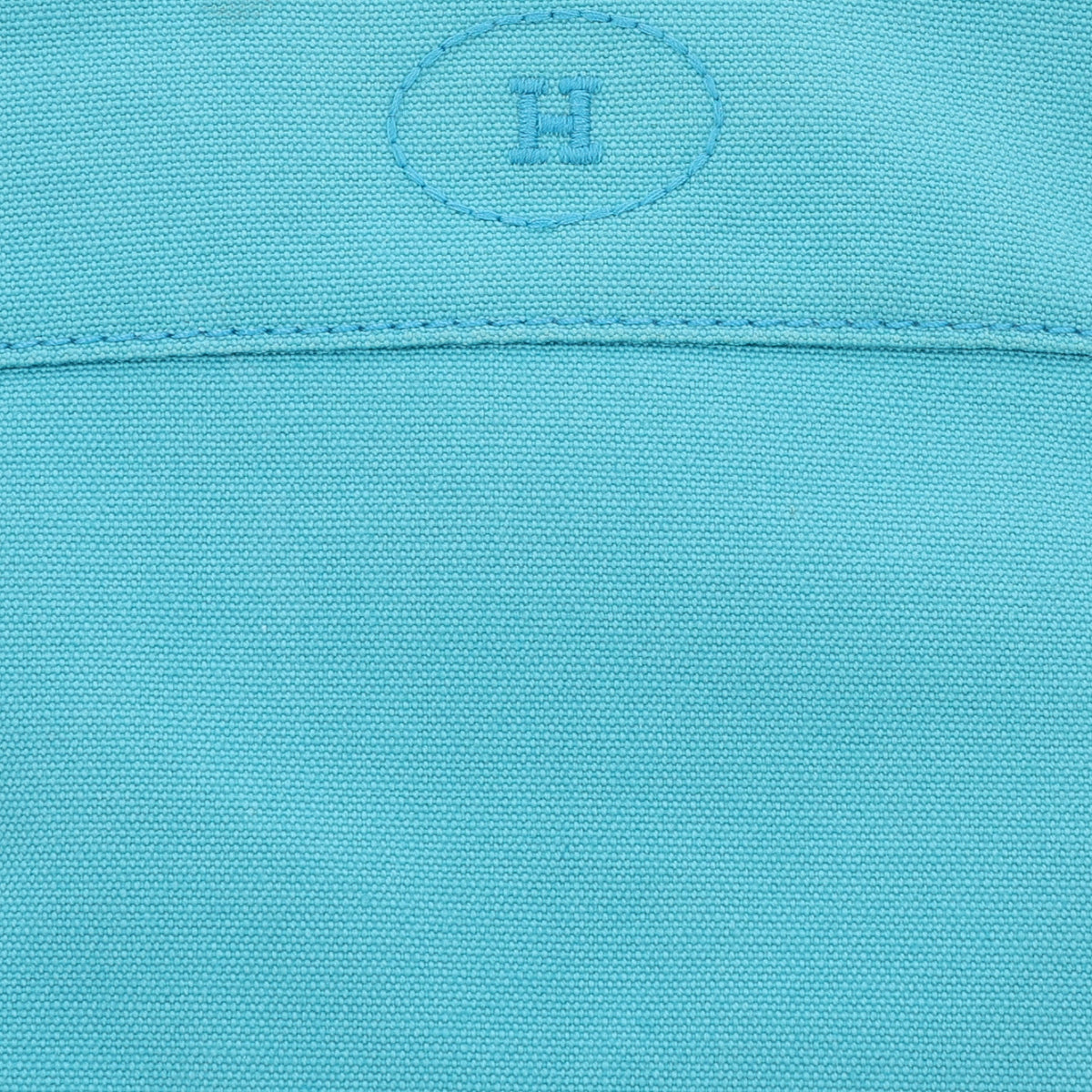 Hermes Cotton Canvas Mini Bolide Travel Cosmetic Pouch Bleu Horizon 8 of 10