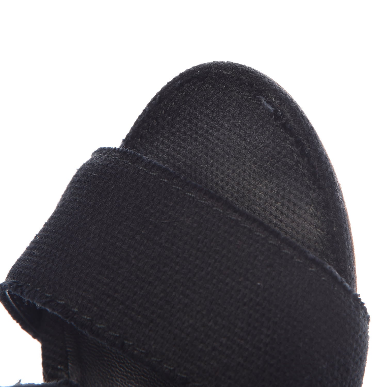 Chanel Canvas Heart CC Wedge Sandals 36.5 Black 17 of 18