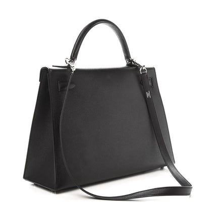 Hermes Epsom Kelly Sellier 32 Black 2 of 15