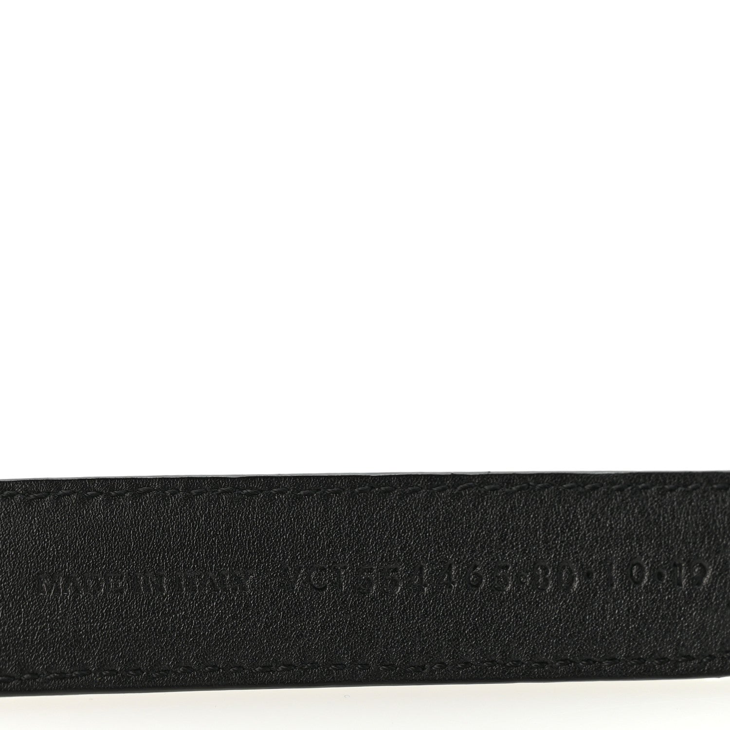 Saint Laurent Suede Monogram Cassandre Extra Thin Square Buckle Belt 80 32 Black 6 of 8