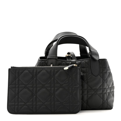 Christian Dior Calfskin Macrocannage Small Toujours  Black 3 of 13