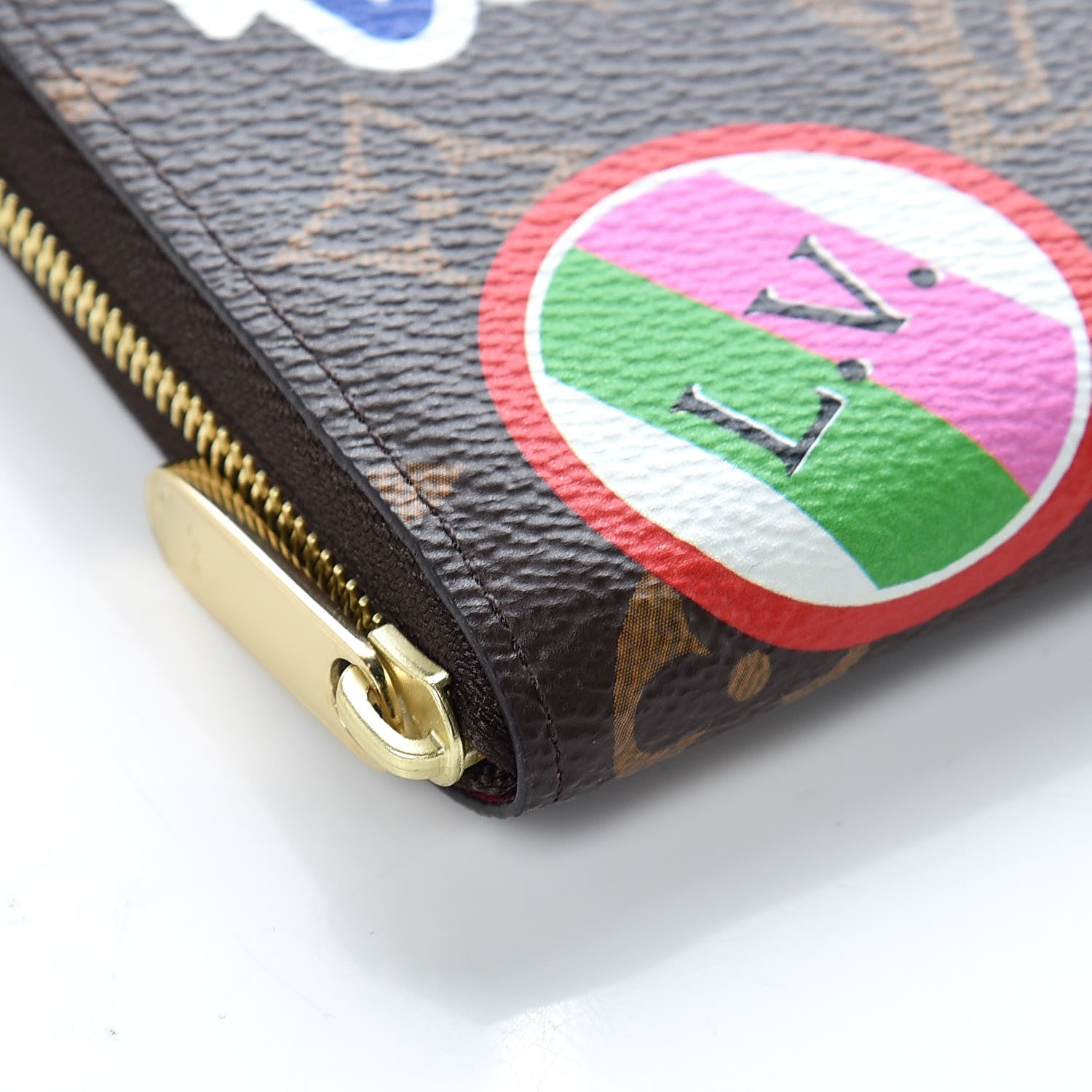 Louis Vuitton Monogram Travel Stickers Zippy Coin Purse 5 of 12