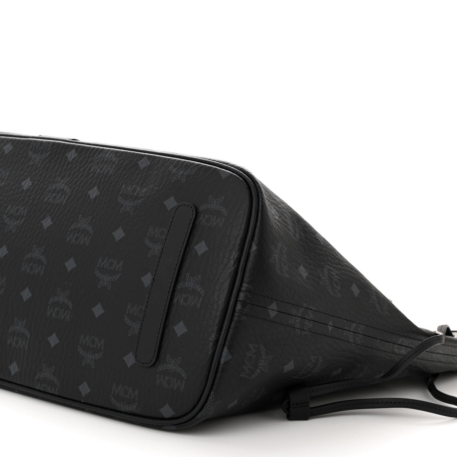 MCM Visetos Large Liz Reversible Shopper Tote Black 14 of 15