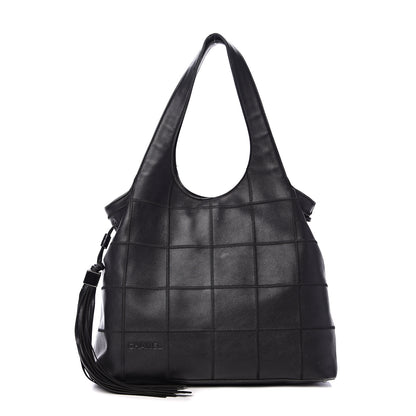 Chanel Calfskin Square Stitched Tassel Bag Black 1 of 14