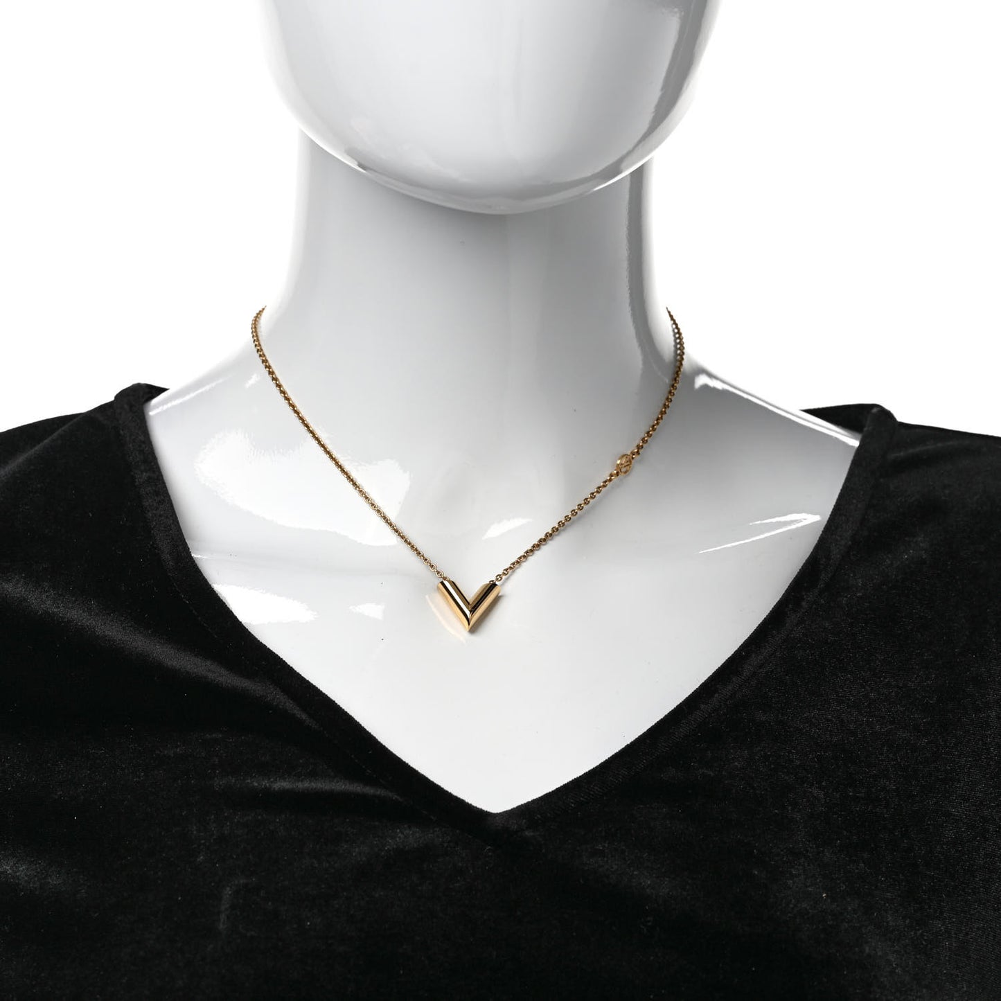 Essential V Necklace Gold