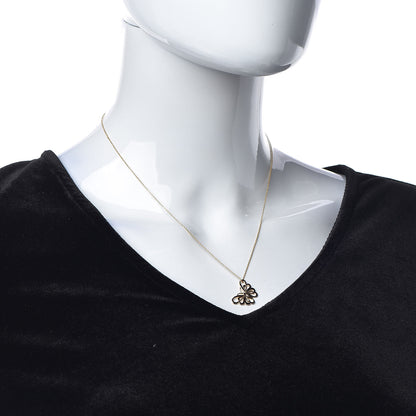 Tiffany 18K Rose Gold Butterfly Pendant Necklace 2 of 7