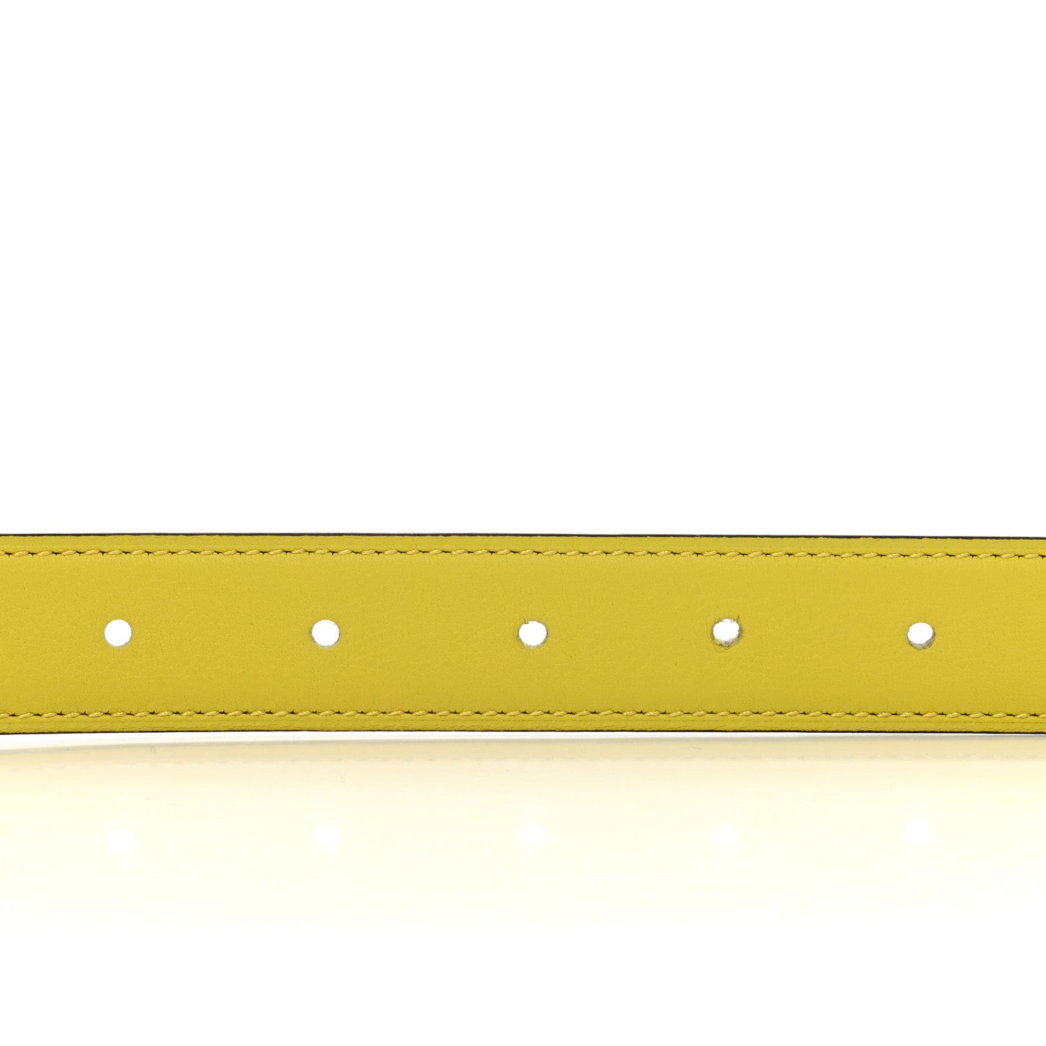 Hermes Swift Epsom 24mm Belt Strap 80 32 Nata Lime 5 of 5