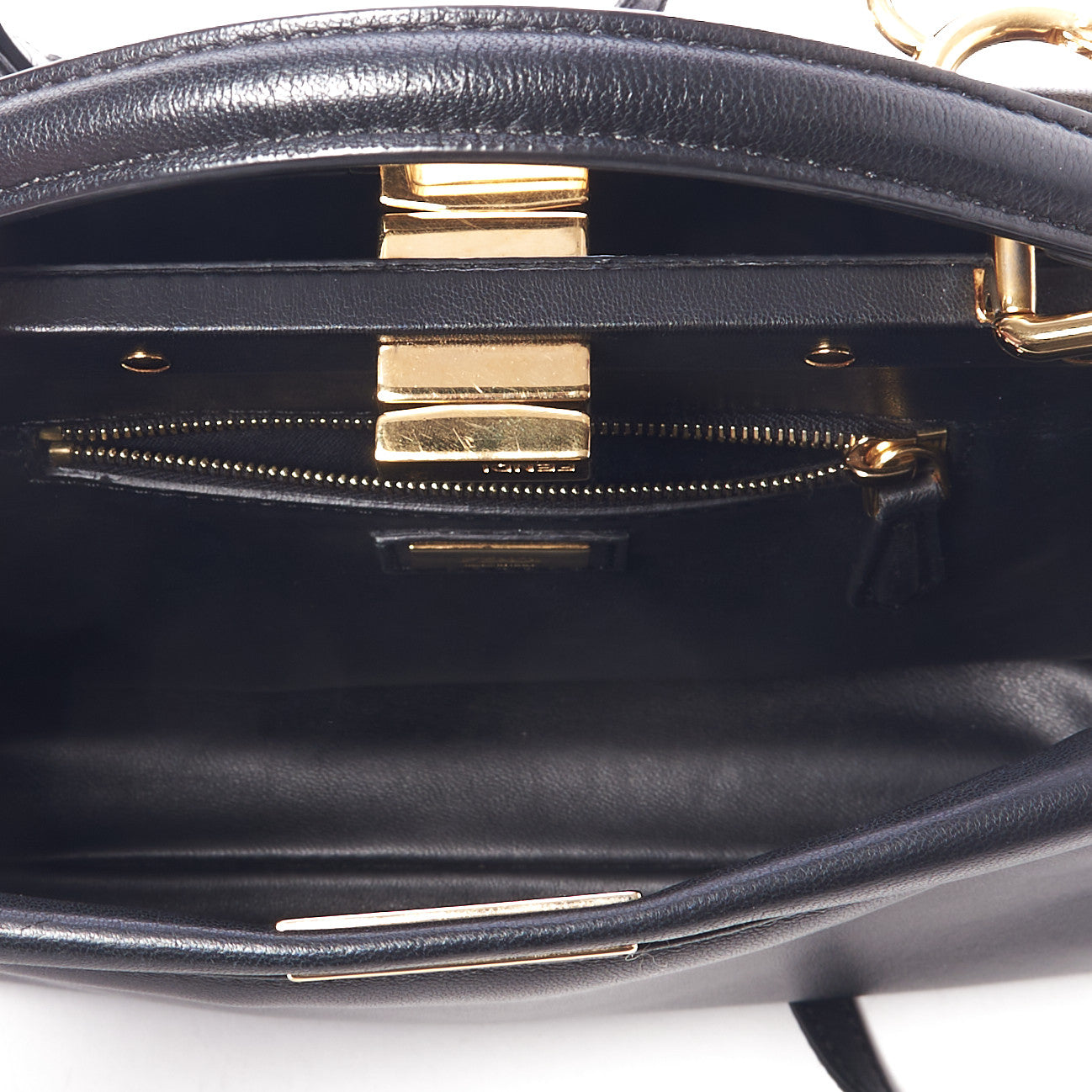 Nappa Mini Peekaboo Iconic Satchel Black