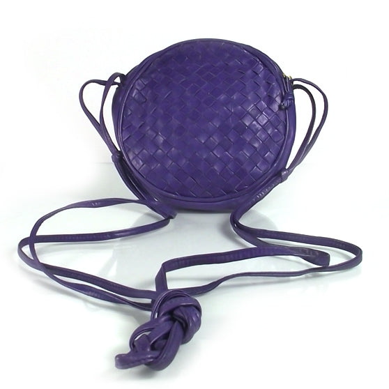Vintage Woven Shoulder Bag Purple