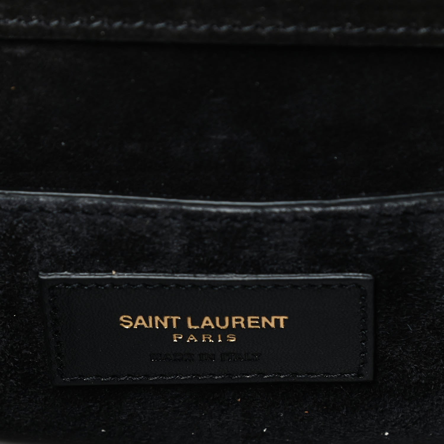 Saint Laurent Suede Fringe Small Monogram Satchel Black 6 of 8