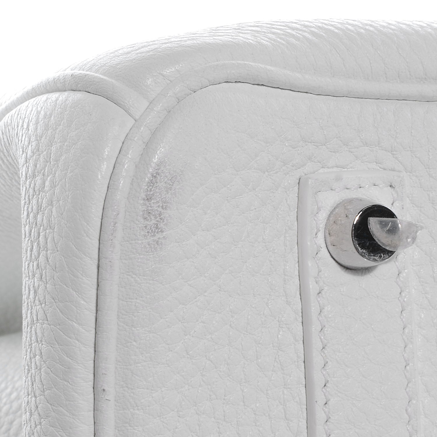 Hermes Taurillon Clemence Lizard Club Birkin 35 Blanc Gris Perle Sanguine 5 of 13