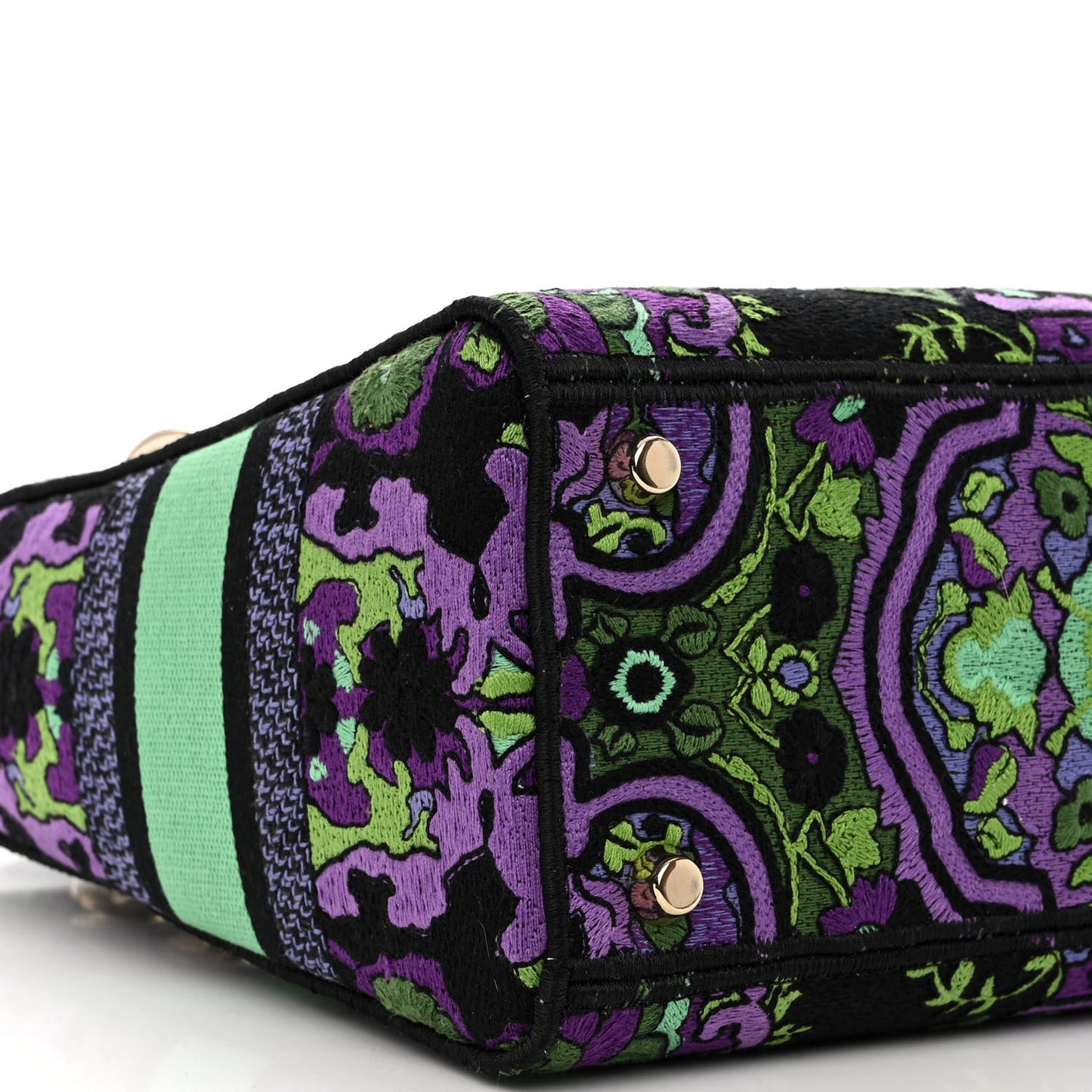Canvas Embroidered Indian Purple Medium Lady D-Lite Multicolor