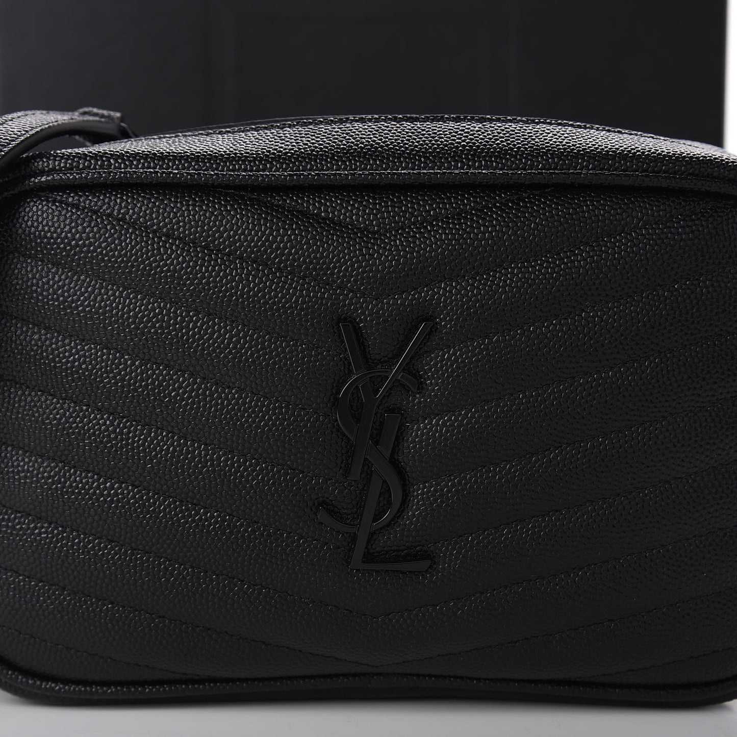 Grain De Poudre Matelasse Monogram Mini Lou Camera Bag Black