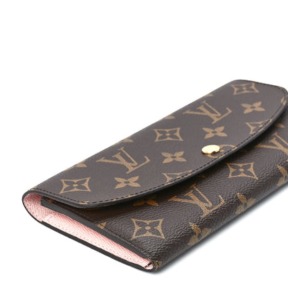 Louis Vuitton Monogram Emilie Wallet Rose Ballerine 9 of 10