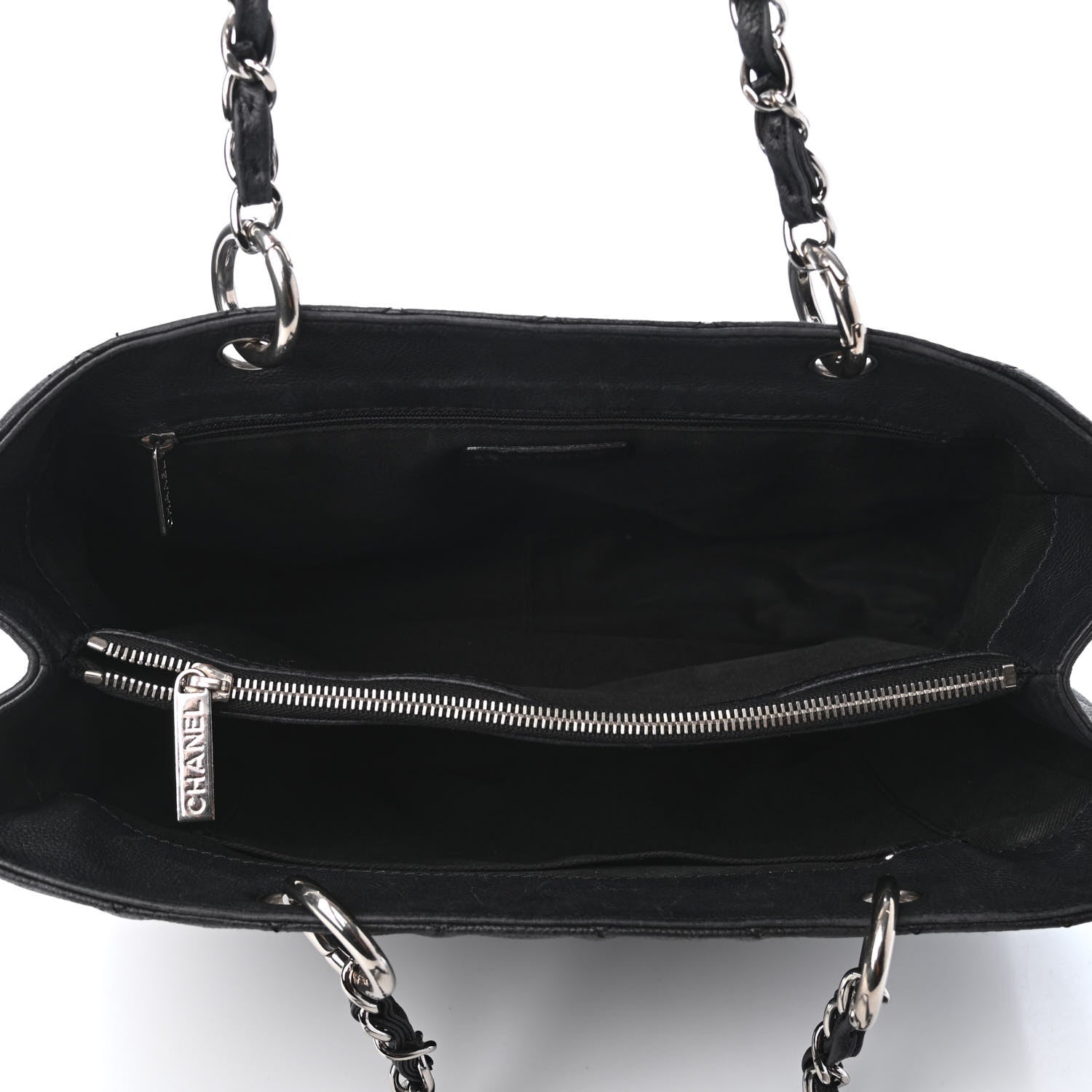 Chanel Caviar Quilted Grand Shopping Tote GST Black 4 of 4