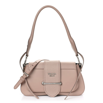 Prada City Calfskin Saffiano Sidonie Shoulder Bag Cipria 1 of 8