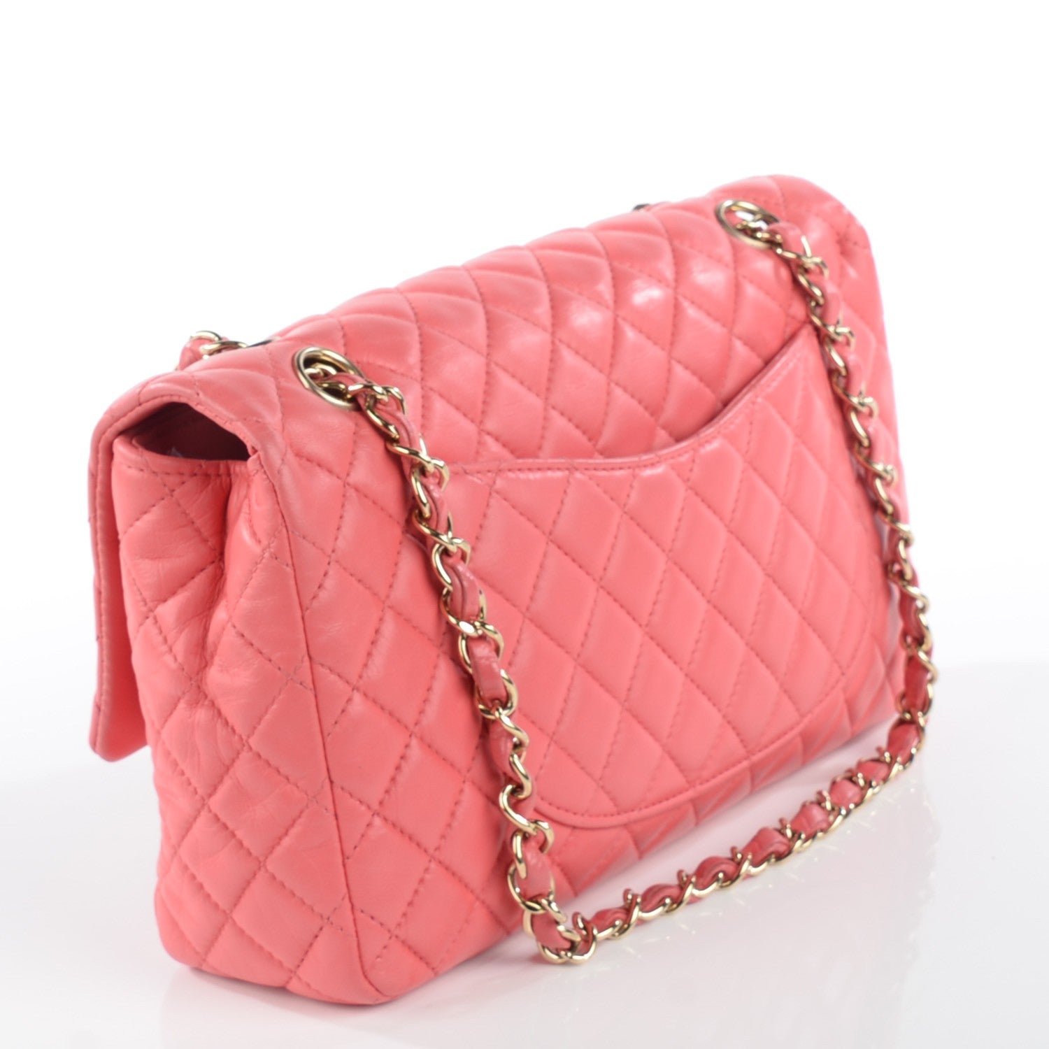 Chanel Lambskin Quilted Valentine Charms Medium Single Flap Pink 3 of 9
