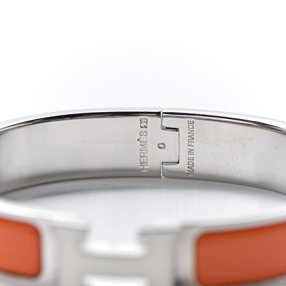Hermes Enamel Narrow Clic Clac H Bracelet PM Orange 4 of 6