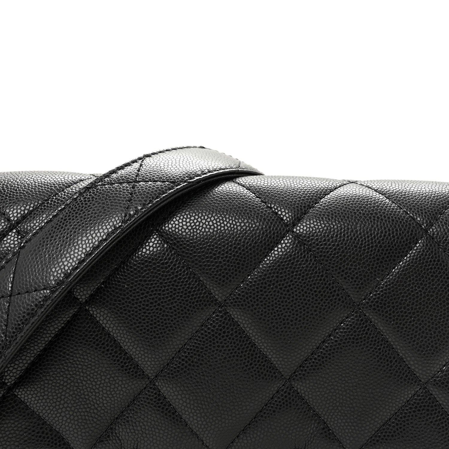 Chanel Shiny Caviar Quilted Mini Chain Messenger Flap Bag Black 8 of 11
