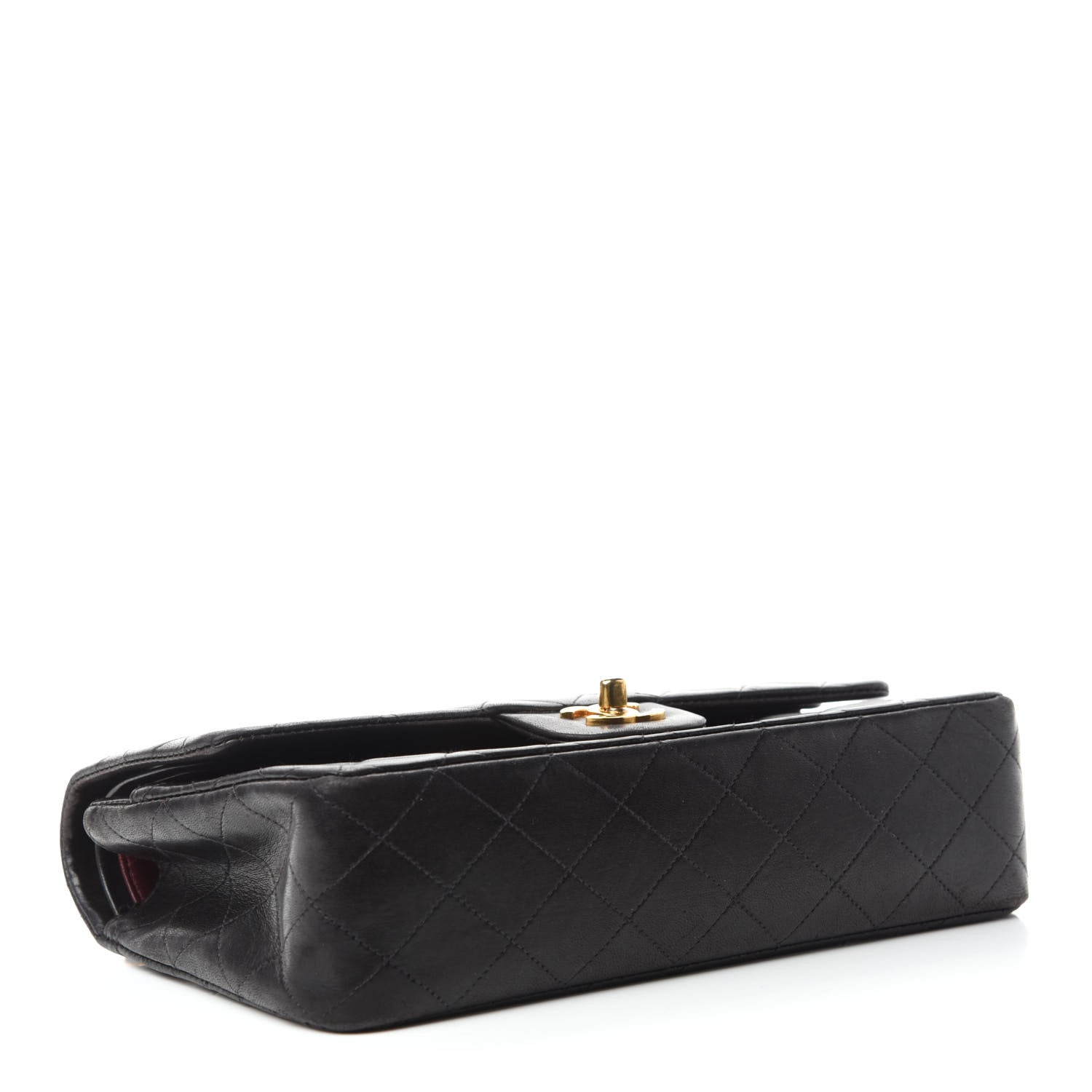 Chanel Lambskin Quilted Medium Double Flap Black 5 of 15