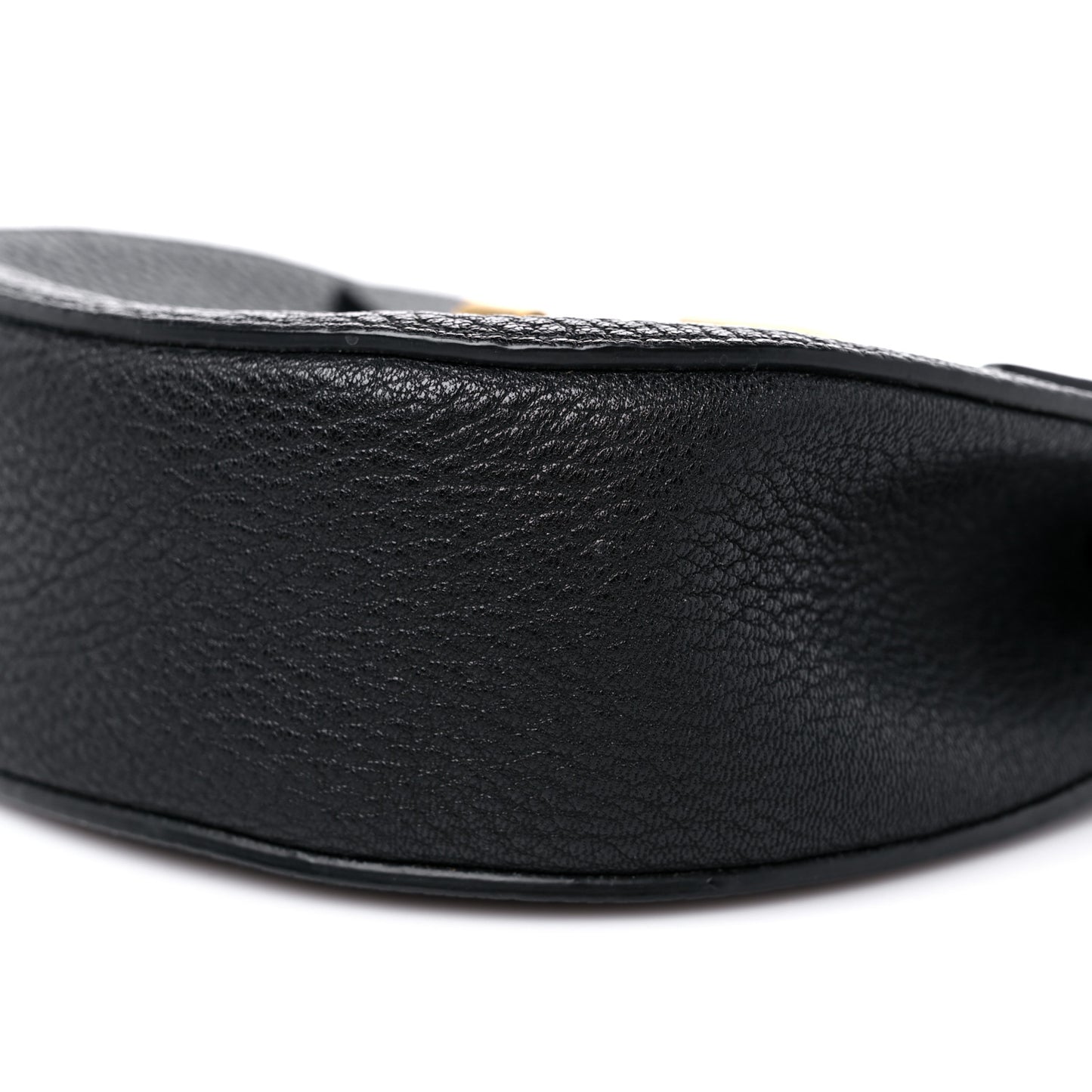 Grained Lambskin Mini Drew Shoulder Bag Black