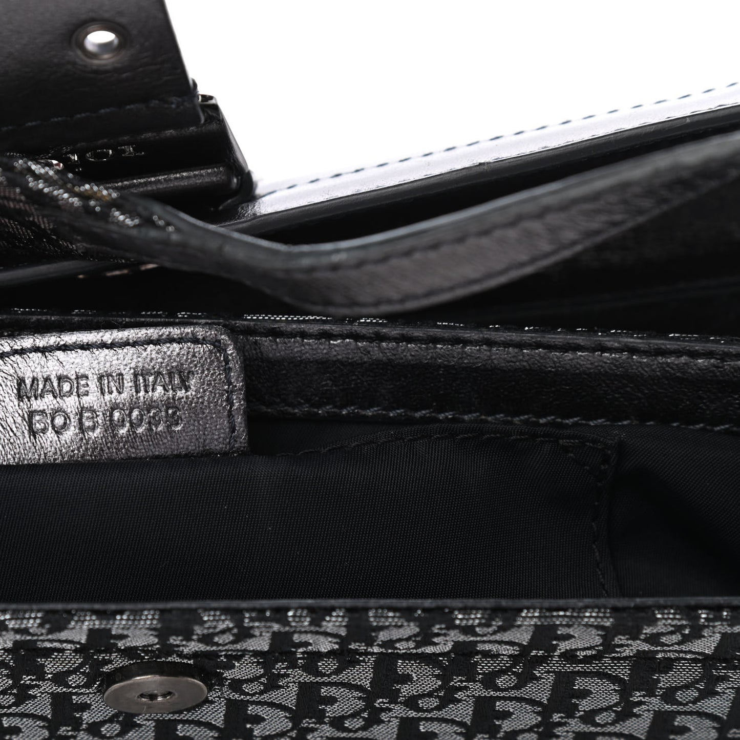 Metallic Monogram Street Chic Shoulder Bag Black